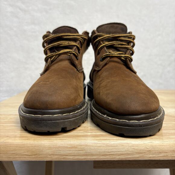 Eastland Brown Leather Lace Up Ankle Chukka Boot Moc Toe Lug Sole Size 7.5 - Picture 5 of 13